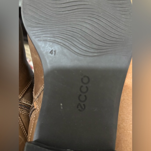 ECCO Hobart Women’s Tall Brown Riding Boots Leather, Buckles, Size 41, 10 10.5 - Picture 9 of 12